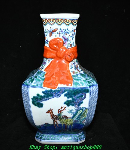 Vaso bottiglia fiore cervo
