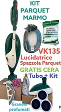 Folletto VK135 COMPLETO KIT MARMO PARQUET LUCIDATRICE CUORE CERA TUBO KIT GRATIS