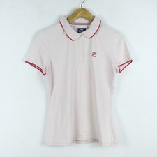 Maglia Fila Taglia L Donna Logo Comodo Cotone Pratico Tinta Unita Rosa Woman