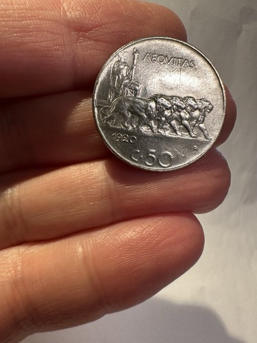 Centesimi 1920 leoni italia - 1920,