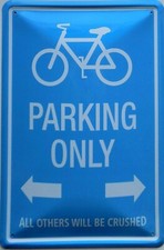 Targa Metallo Vintage Bici