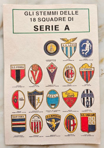 Cartolina calcio stemmi - c4), 18
