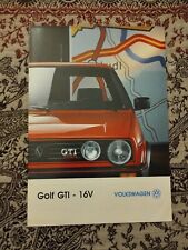 DEPLIANT - BROCHURE VW GOLF