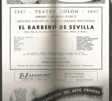 Programma Colon Teatro Opera B Landi S Baccaloni 1947