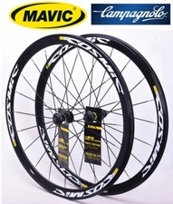 COPPIA CERCHI CAMPAGNOLO MAVIC COSMIC rim V FRENO RUOTE 700c BICI CORSA 9-11-12V