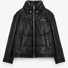 Zara GIUBBINO PELLE TRAPUNTATO