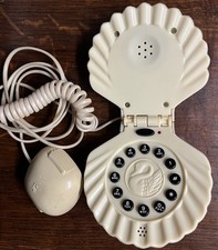Telefono fisso casa Vintage (anni 80) A Forma Di Conchiglia