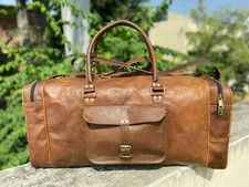 Borsa in pelle viaggio capra