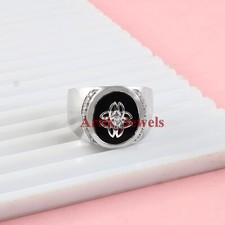 Naturale Onice Nera Gemma Con