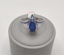 Anello Bomboniera Festa "Lost Without You" tg10 Zaffiro Crepuscolare .925 Argento Sterling