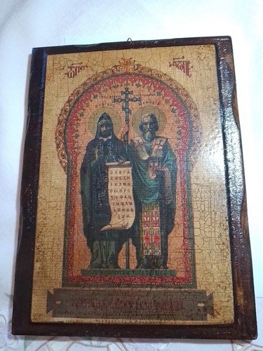 Icona santi stile greco - santi,