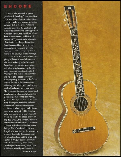 Washburn john hancock iii - washburn,