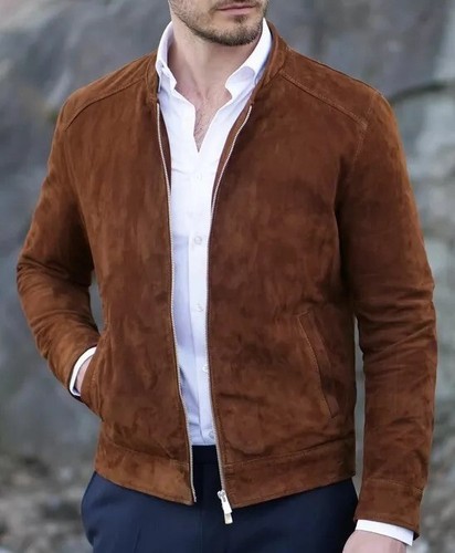 Giacca uomo marrone - , pelle