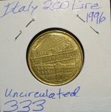 Italy 200 Lira Uncirculated