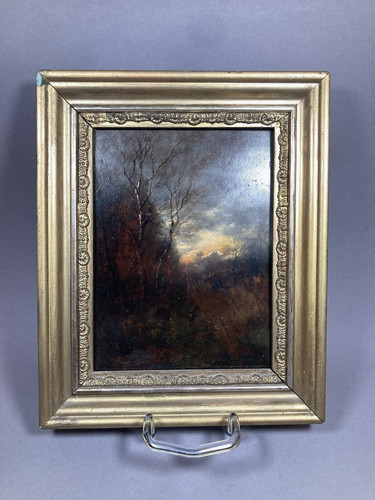 Paesaggio dipinto olio antico