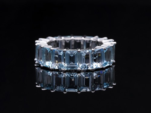 Anello memory acquamarina 94 - anello,
