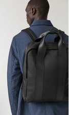 COS Zaino Pelle Nero Grana