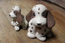 STATUETTA CANE CAGNOLINI N. 2 -  COUPLE OF DOGS CERAMICA