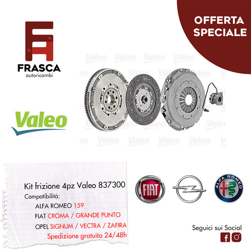 Kit frizione 4pz valeo - 4pz,