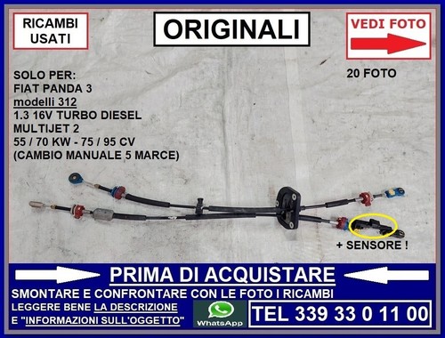 Cavi corde leveraggi cambio - cavi,