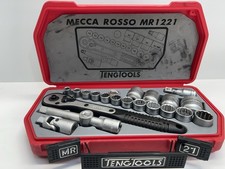 Teng Tools MR1221 21pc  1/2” Drive 12pt Metric Regular Socket Set 10mm-32mm