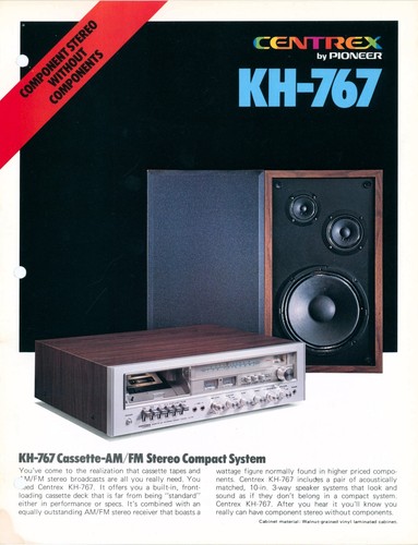 Pioneer centrex 767 1977 - pioneer, kh-767