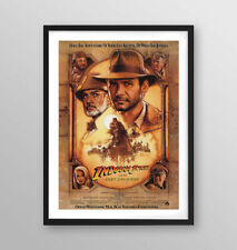 Poster con cornice "Indiana Jones e l'ultima crociata" - Riproduzione