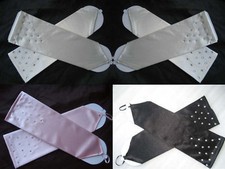 Guanti senza dita in raso