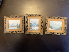 3 Vintage Art Mini Prints