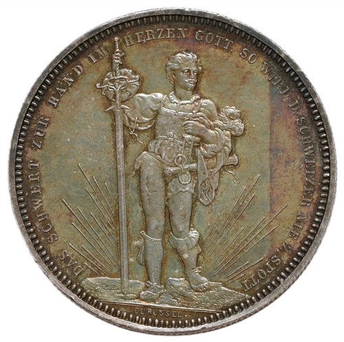 Svizzera moneta argento - svizzera, 5