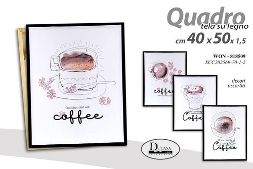 Quadro parete tela - parete, stampa