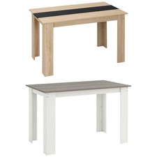 HOMCOM Tavolo da Pranzo Moderno per 4-6 Persone 120x69x75cm