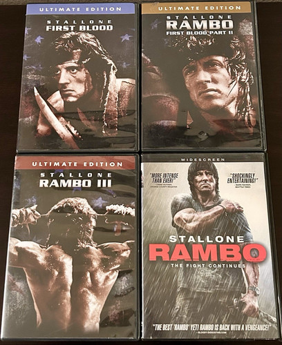 Rambo dvd lot first - rambo,