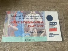 Juve Stabia-Nola biglietto/ticket Play Out 1996 (Juventus,Lazio,Inter,napoli,usa