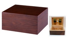Umidificatore polimerico Angelo Humidor Premium vero legno impiallacciato noce 100 sigari