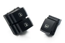 COPPIA PULSANTIERA ALZACRISTALLO CROMATA 3 PORTE VW Eos Golf 5 6 Mk5 MK6 PASSAT
