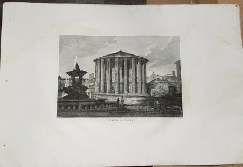 Veduta del tempio vesta - veduta,