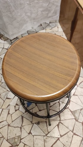 Sgabello legno vintage bar - legno, da