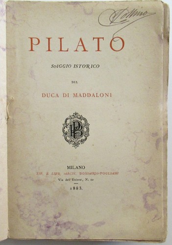 Duca maddaloni pilato - maddaloni,,