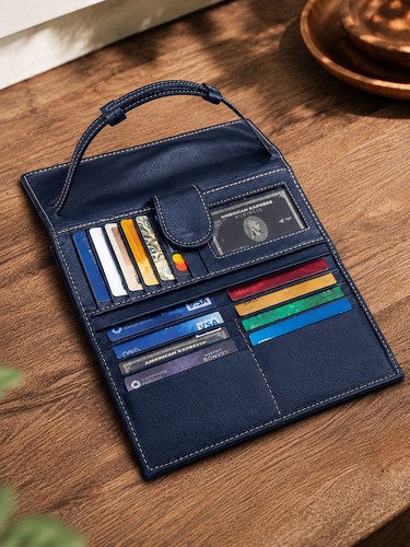 Portafoglio pochette pelle - portafoglio, in