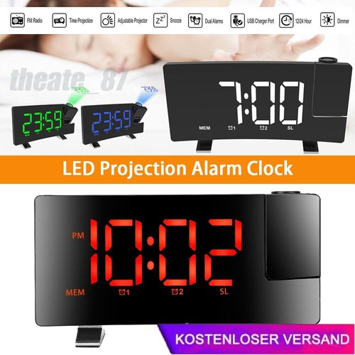 Radiosveglia led proiezione - radiosveglia,