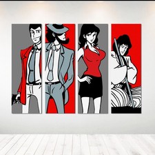 Set 4 Quadri Personaggi Lupin