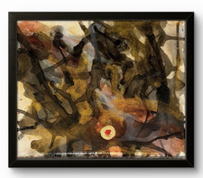 Quadro inchiostro astratto