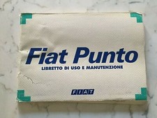 FIAT PUNTO MANUALE LIBRETTO