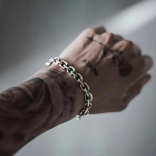 Bracciale catena cavo acciaio - catena,