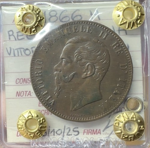 Moneta regno italia vittorio - regno, d'italia