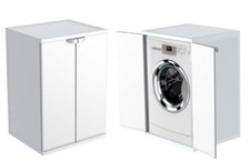 Mobile Coprilavatrice in Resina PVC Universale per Lavatrice da Interno Esterno