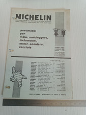 listino prezzi originale vintage 1958 Michelin pneumatici Lambretta Vespa moto