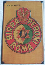 Birra Peroni Roma Targa Latta Hachette Targhe Pubblicitarie Collezione..