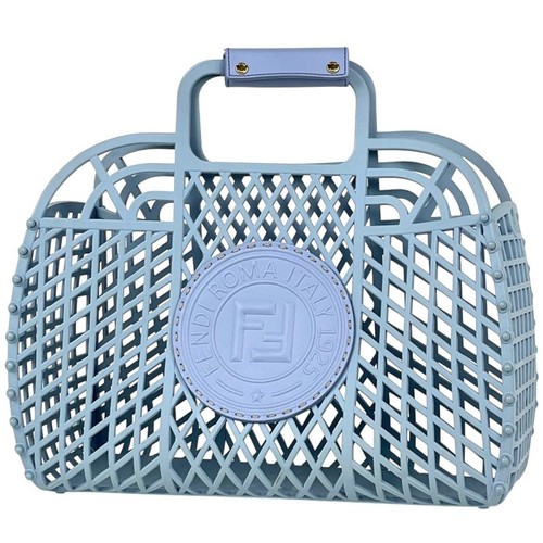 Fendi leather blue - blue, handbag